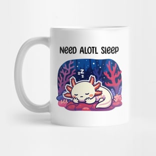 Cute Axolotl Sleeping Mug